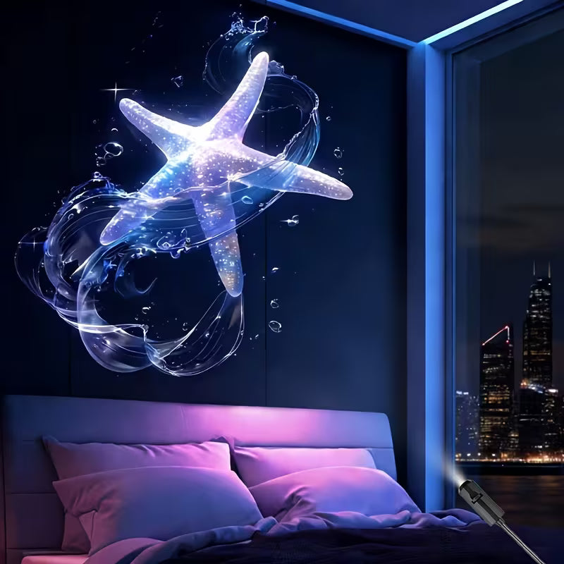 🦋🌌 Lámpara Proyectora Estrellas y Mariposas KIVO
