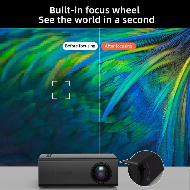 Mini Proyector Portátil Inalámbrico convierte cualquier lugar en tu cine personal